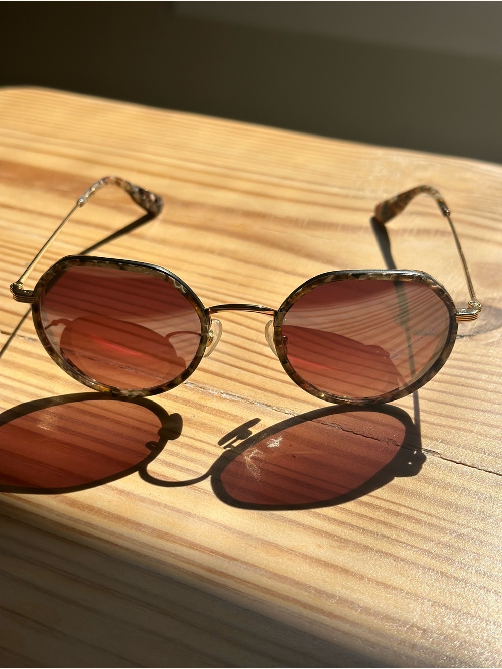 *Like New* KREWE CALLIOPE in MONARCH 24K Amber Mirrored Lens